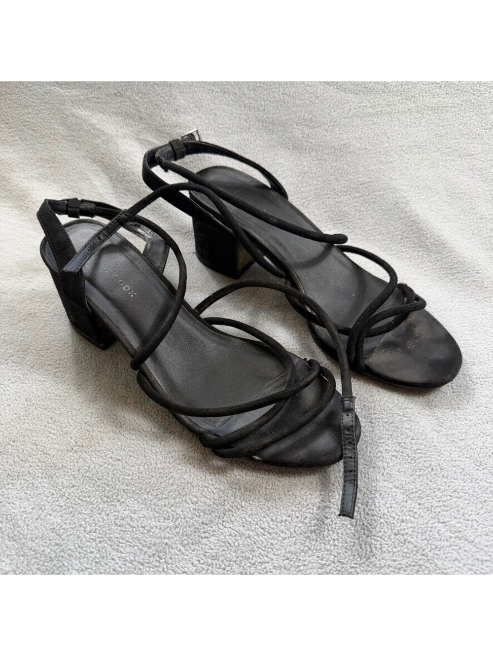 New Look Women’s Black Strappy Block Heel Sandals Size 5 UK / 7 US / 38 EU